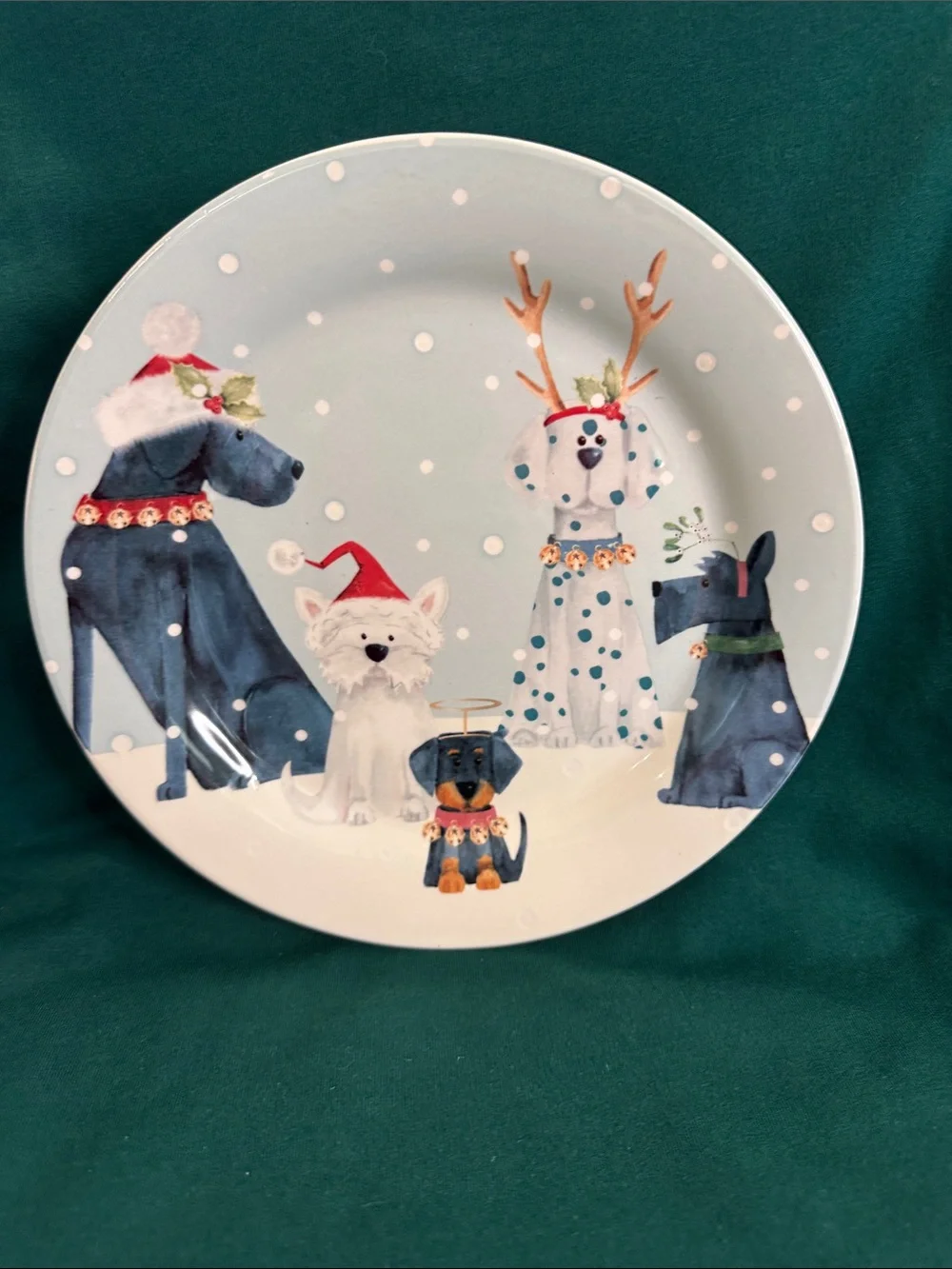 Pier 1 Imports Holiday Pups/Christmas Dogs 8.75